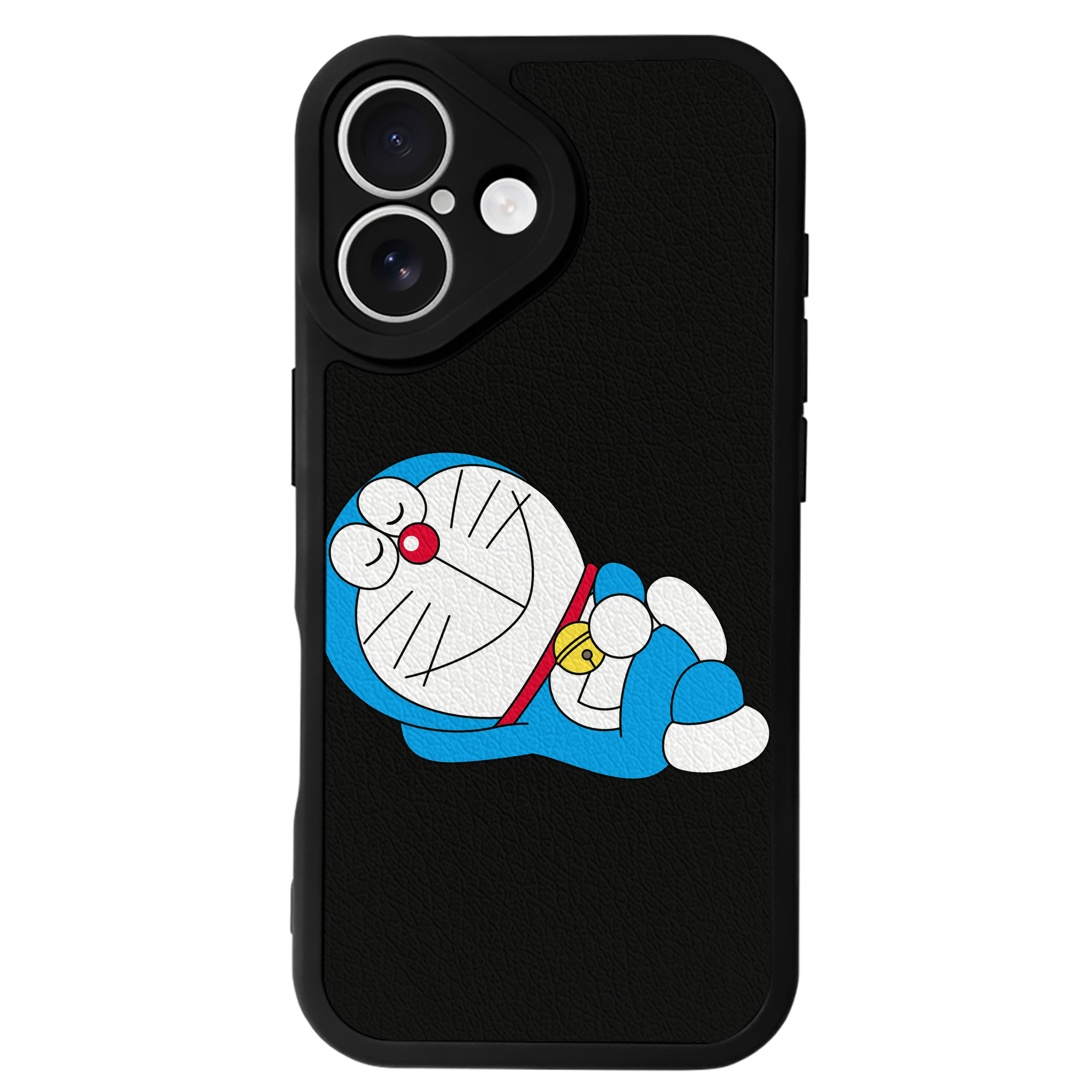 （画像用） ドラえもん Doraemon 【iPhone 16シリーズ対応】シリコンスマホケース（レザー調） 材質：シリコン